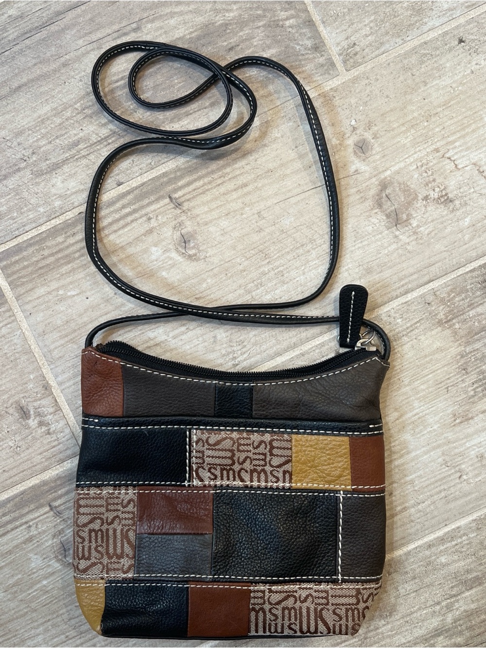 Stone Mountain small navy Crossbody calico colors